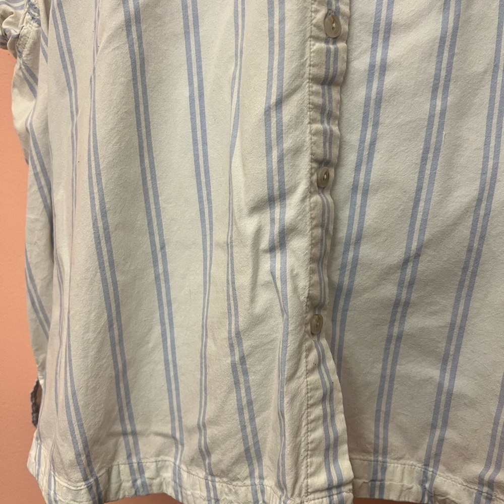 Ava & Viv 4X Striped Button Down Shirt - Picture 3 of 6